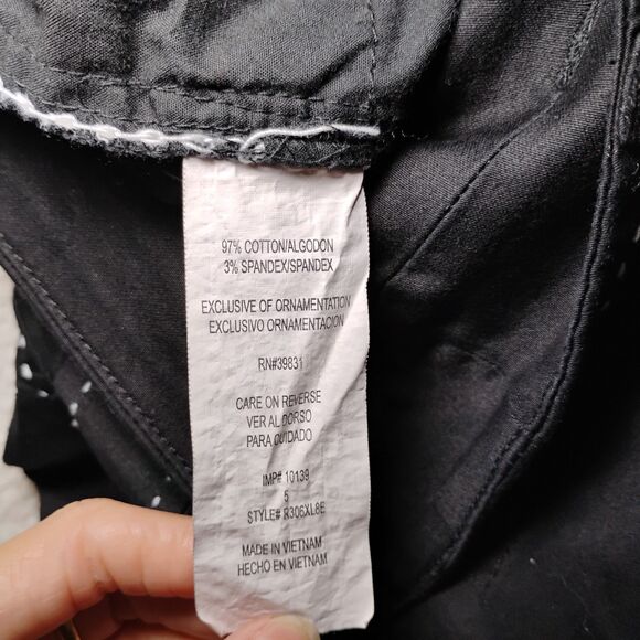 Y2K Flare Embroidered Stitch Jeans fisherman Sailor Yacht Beatnick Hipster sz 5 - Picture 8 of 9